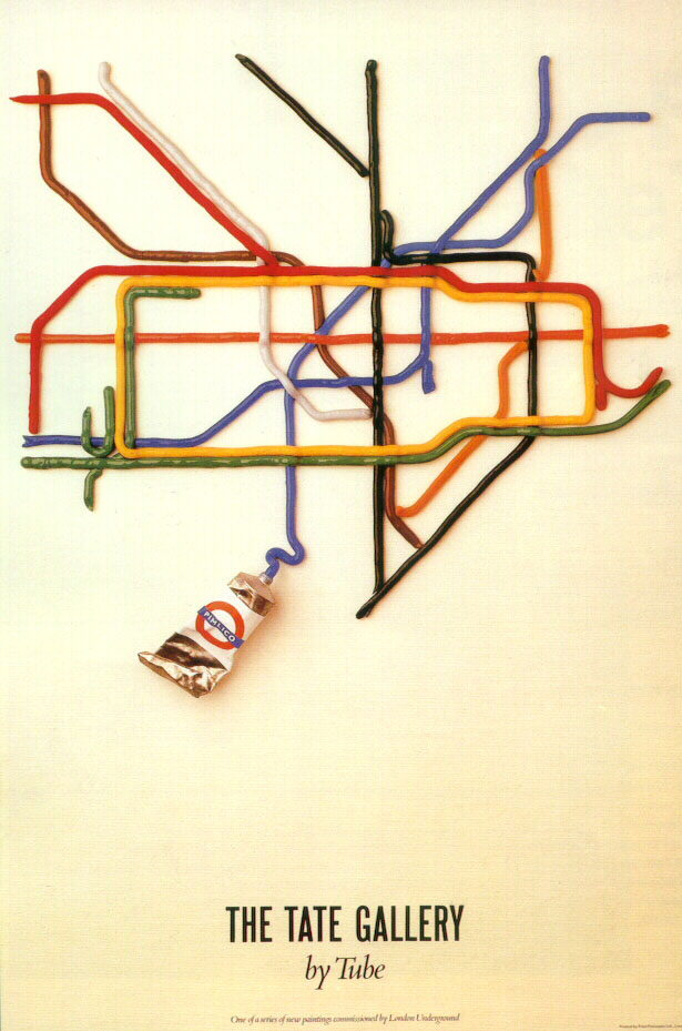 The art world has also taken Harry Beck's tube map as a source for 